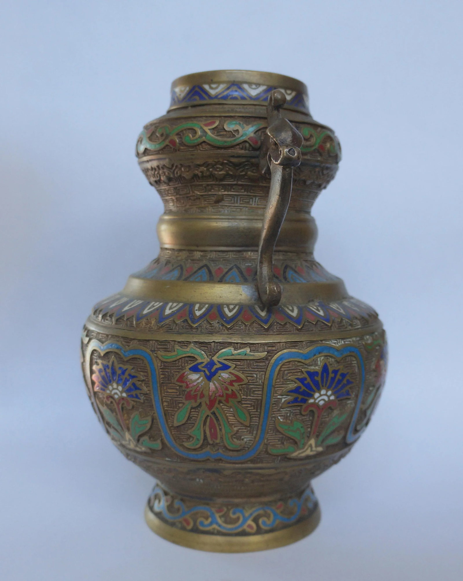 Vintage Japanese Champleve Vase - 4