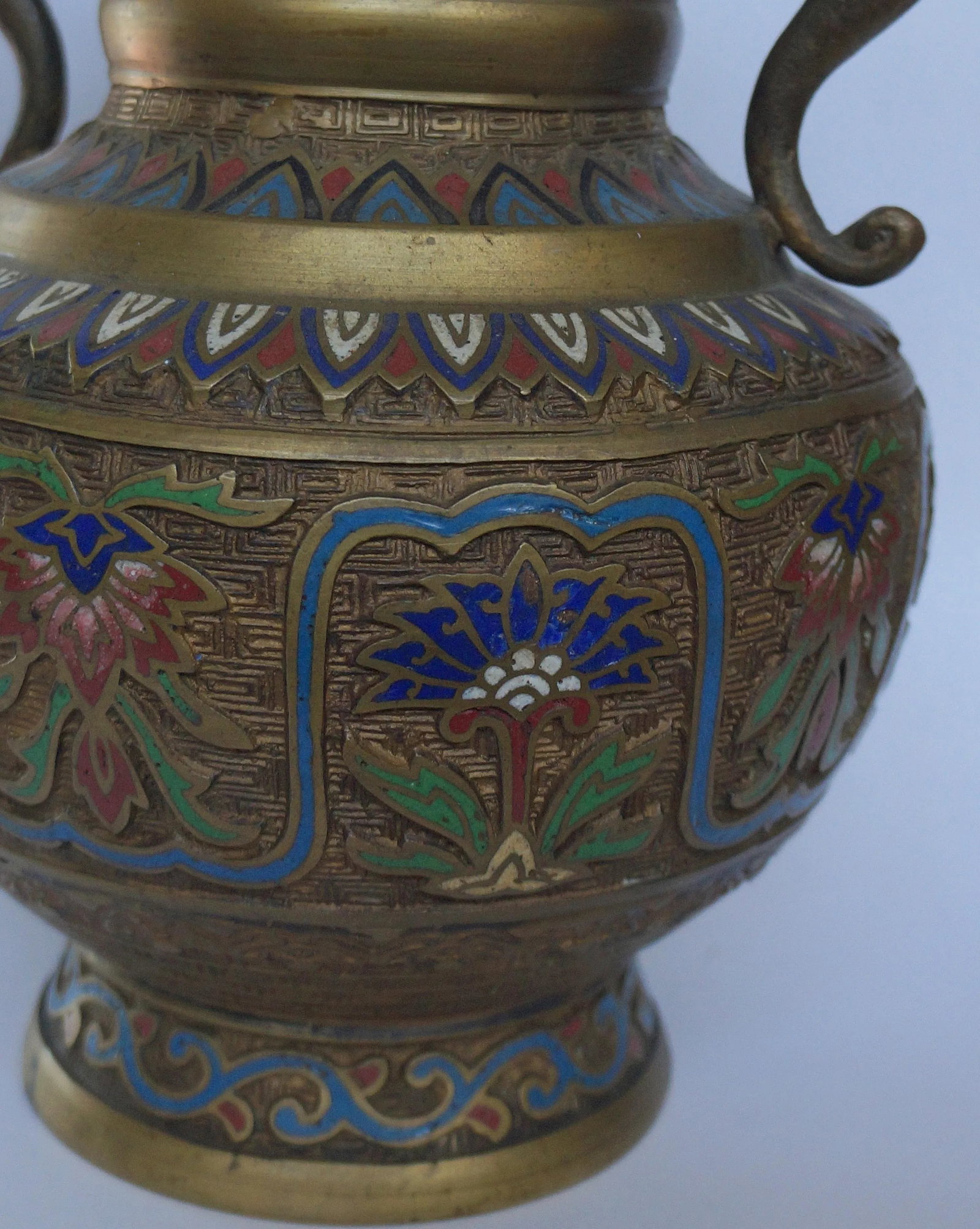 Vintage Japanese Champleve Vase - 7