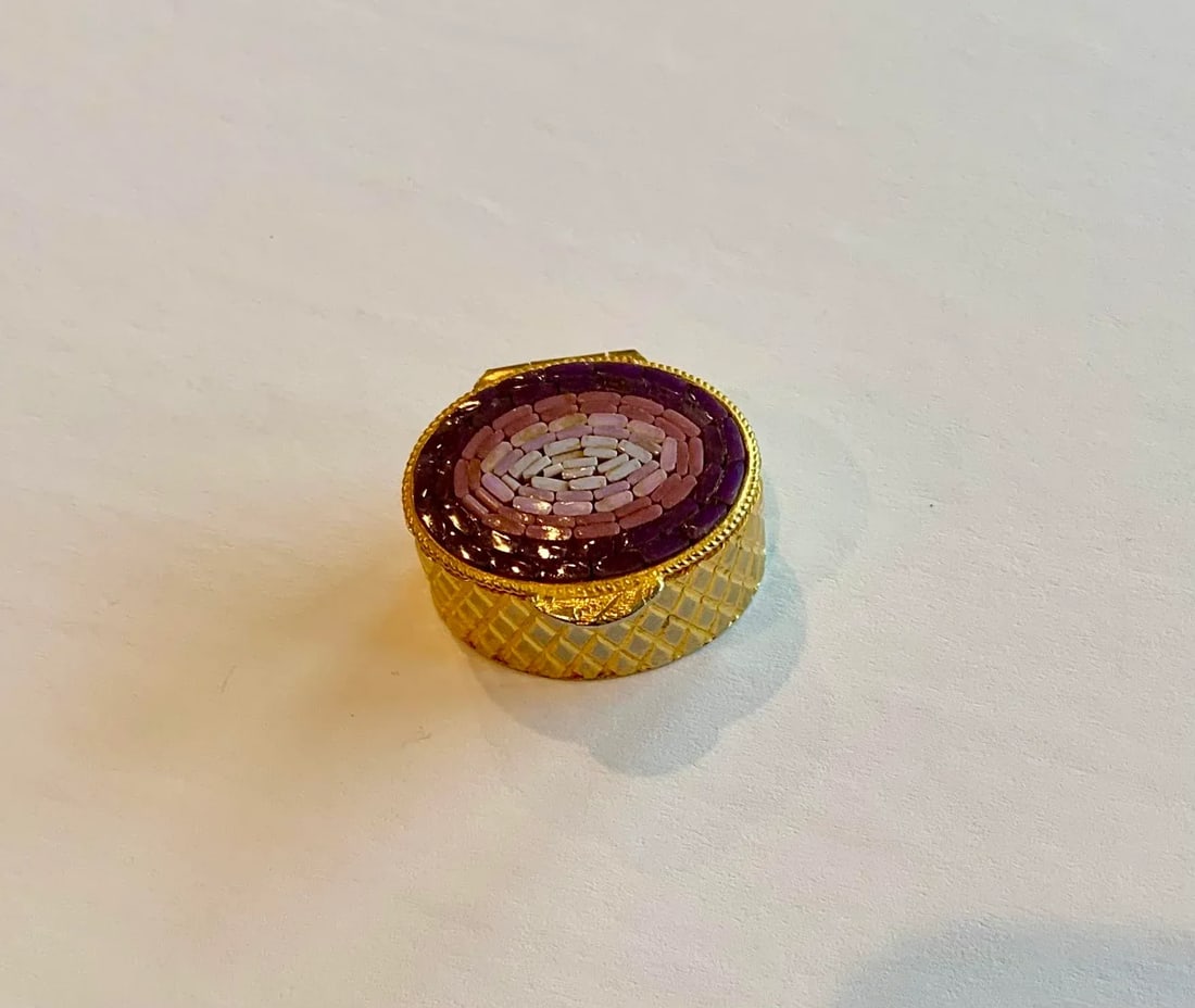 1970s Vintage Italian Micro Mosaic Trinket Box - 8