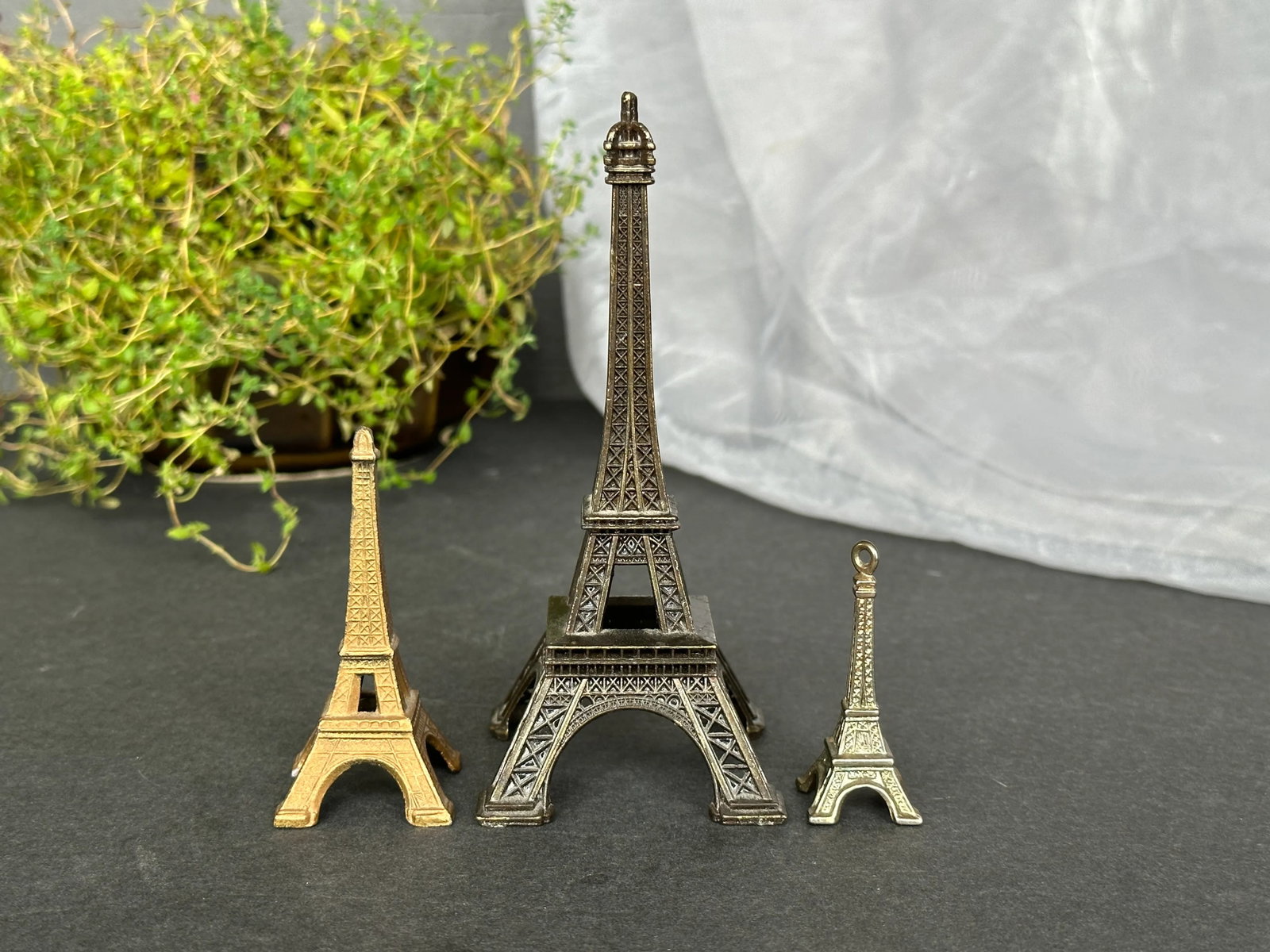 Eiffel Tower Architectural Monument Model Set of 3 - 13