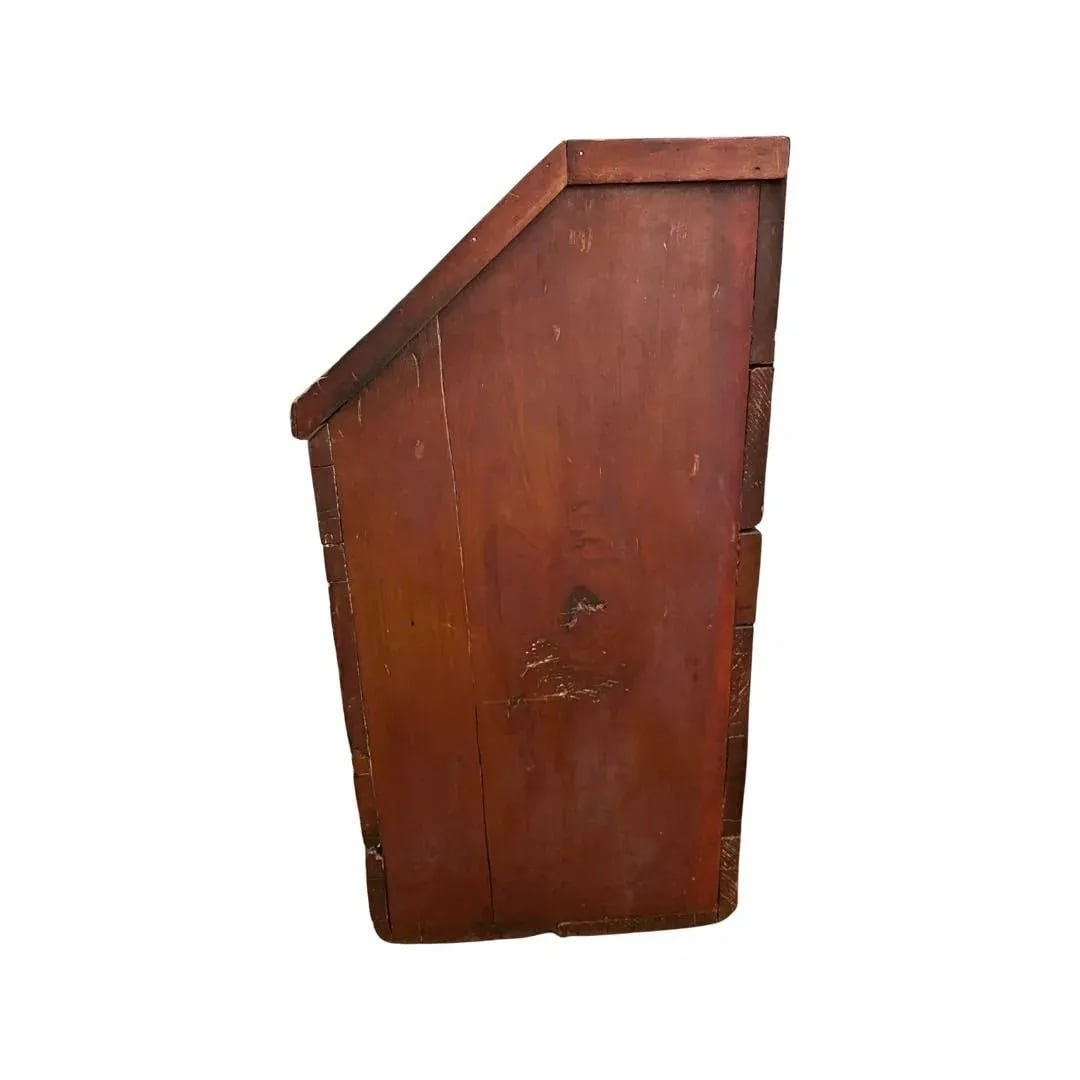 Large Antique Primitive "Jersey Coffee" 100 Lb Storage Bin, Original Paint - 3