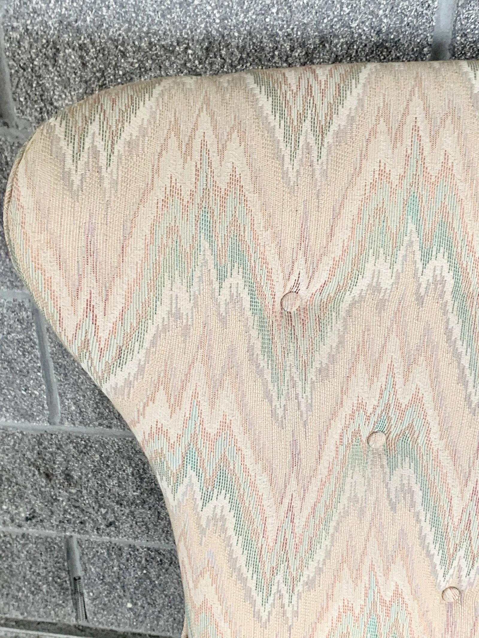 Vintage Butterfly Wingback Flame Stitch Chairs-A Pair - 8