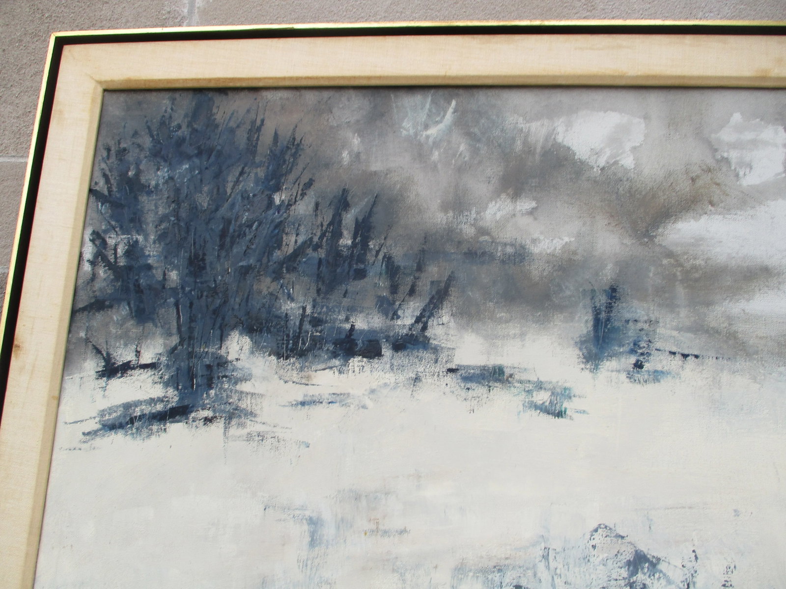 Lewis Bryden" Winters Day" on Canvas Mid-Century - 4
