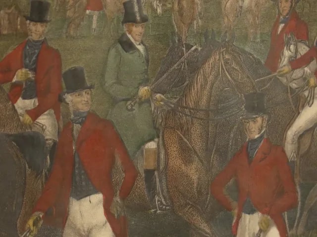 Graves & Warmsley w.h. Simmons Hunt Scene Engraving - 3