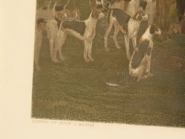 Graves & Warmsley w.h. Simmons Hunt Scene Engraving - 5