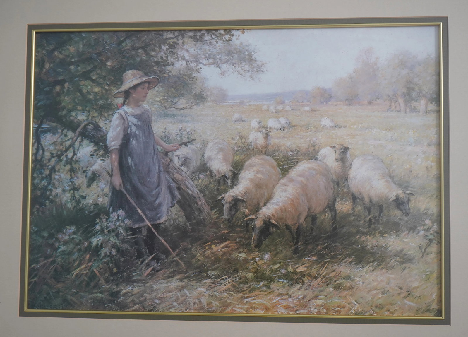 Ray Blacklock Framed & Matted Shepherd's Daughter Print - 5