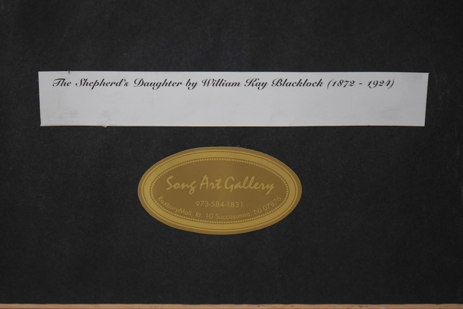 Ray Blacklock Framed & Matted Shepherd's Daughter Print - 9