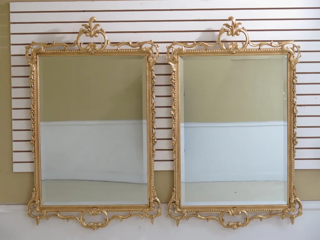 Friedman Brothers Model #5739 Gold Gilt Mirrors - a Pair - 11