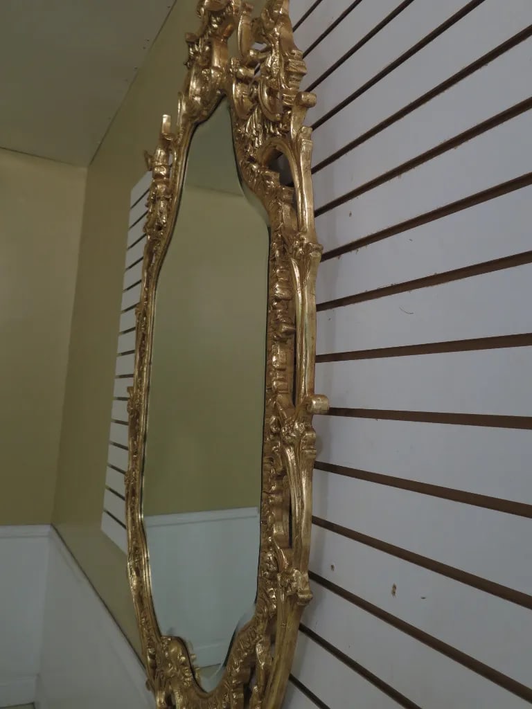 Modern Friedman Brothers Phoenix Carved Framed Mirror - 3
