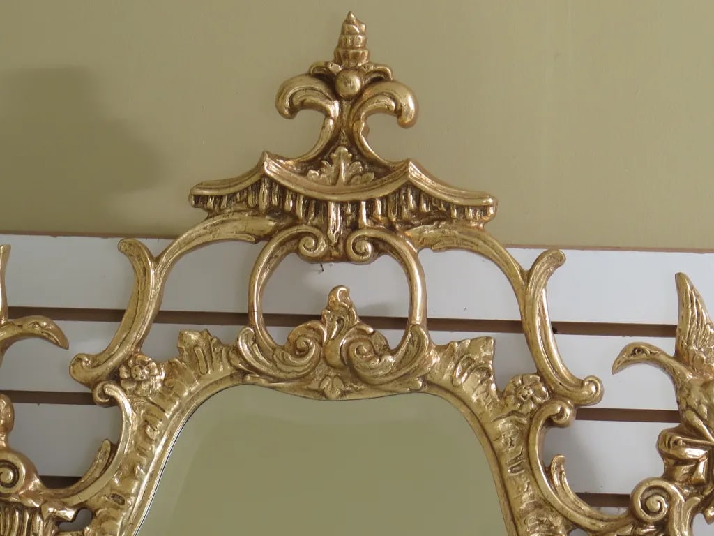 Modern Friedman Brothers Phoenix Carved Framed Mirror - 4