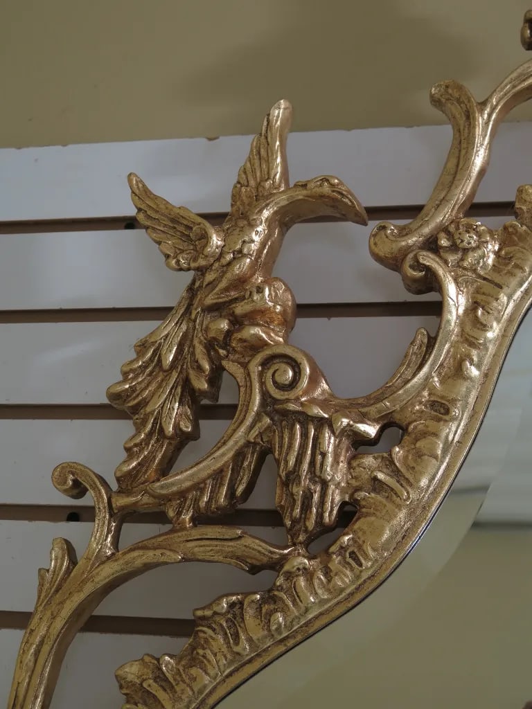 Modern Friedman Brothers Phoenix Carved Framed Mirror - 5