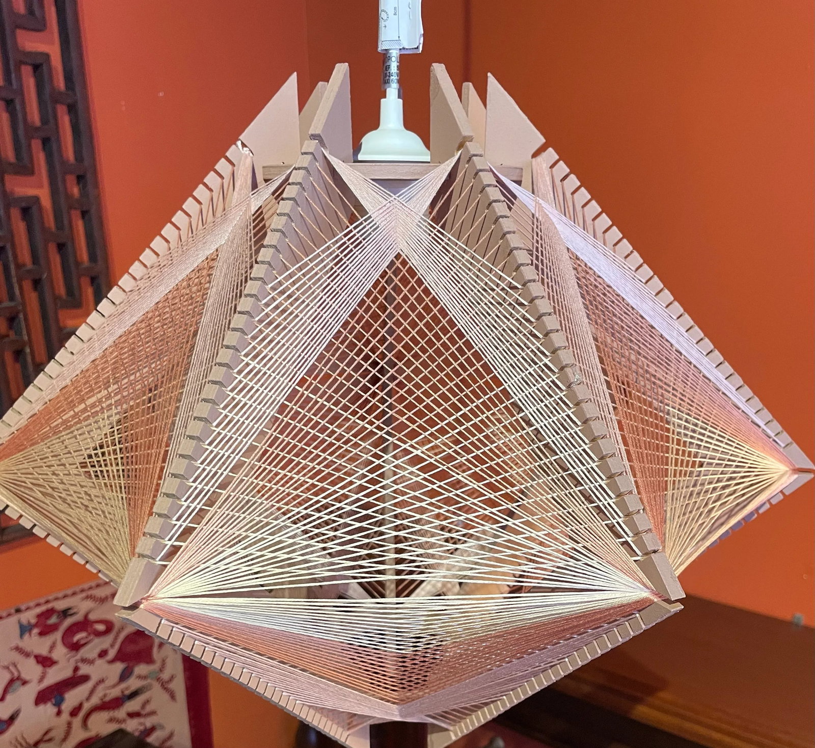 French Cotton Thread Chandelier - 3