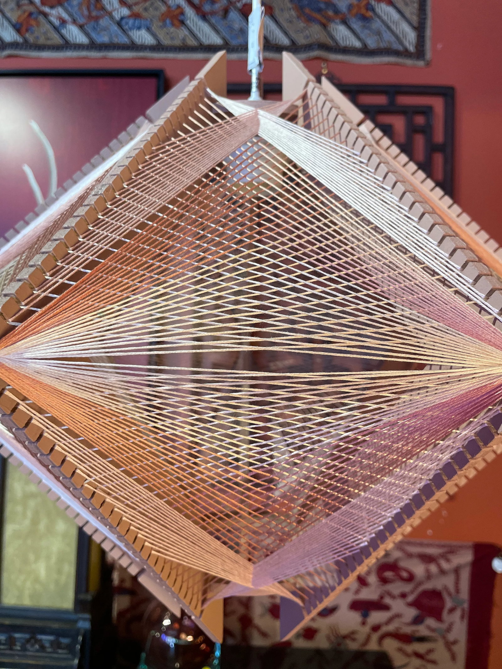 French Cotton Thread Chandelier - 7