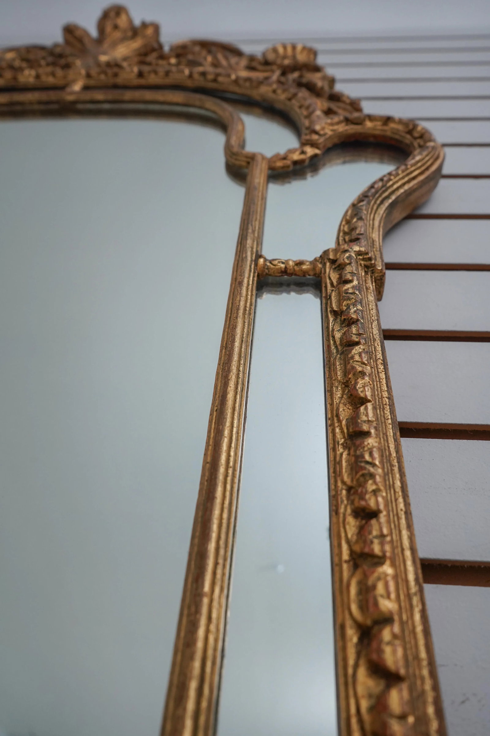 Labarge Vintage Italian Gold Decorator Mirror - 5