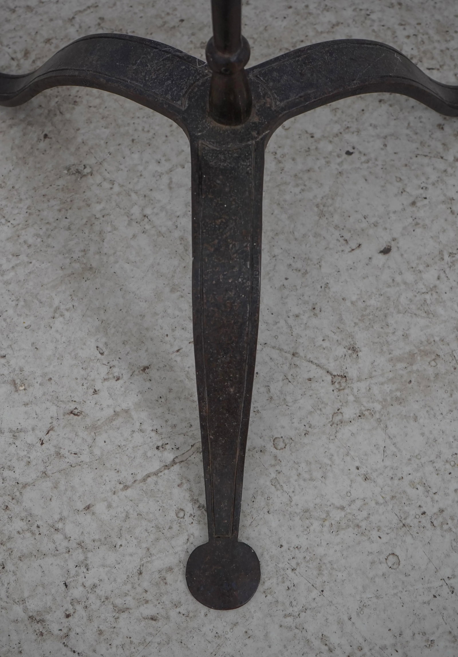 Jg Rempp Early American Hand Wrought Iron Adjustable Candelabra Floor Lamp - 7
