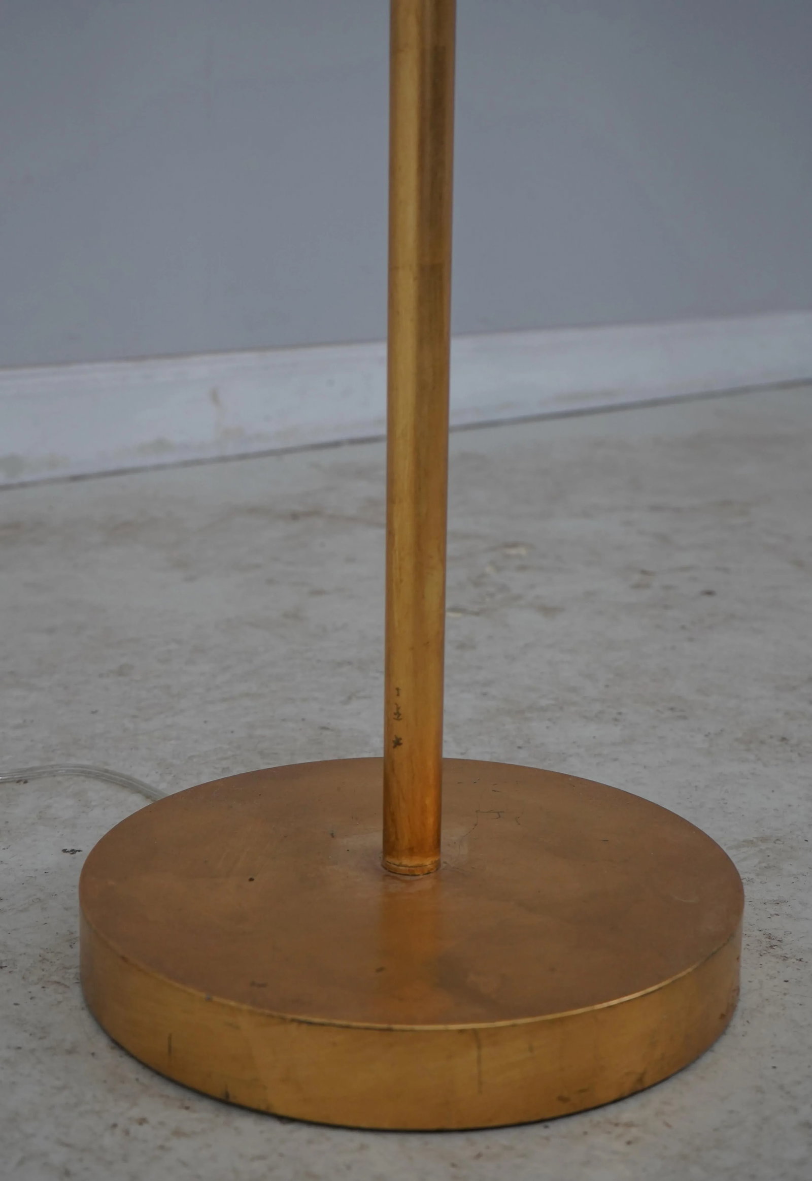 Pair Modern Design Gold Finish Floor Lamps - 4