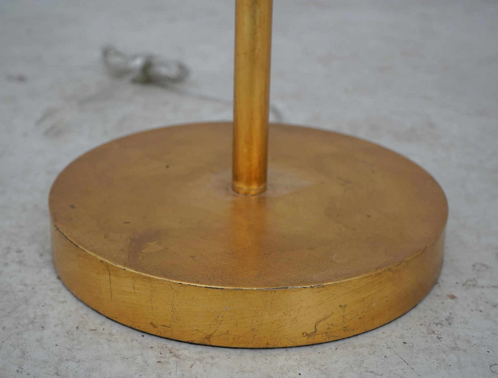 Pair Modern Design Gold Finish Floor Lamps - 9