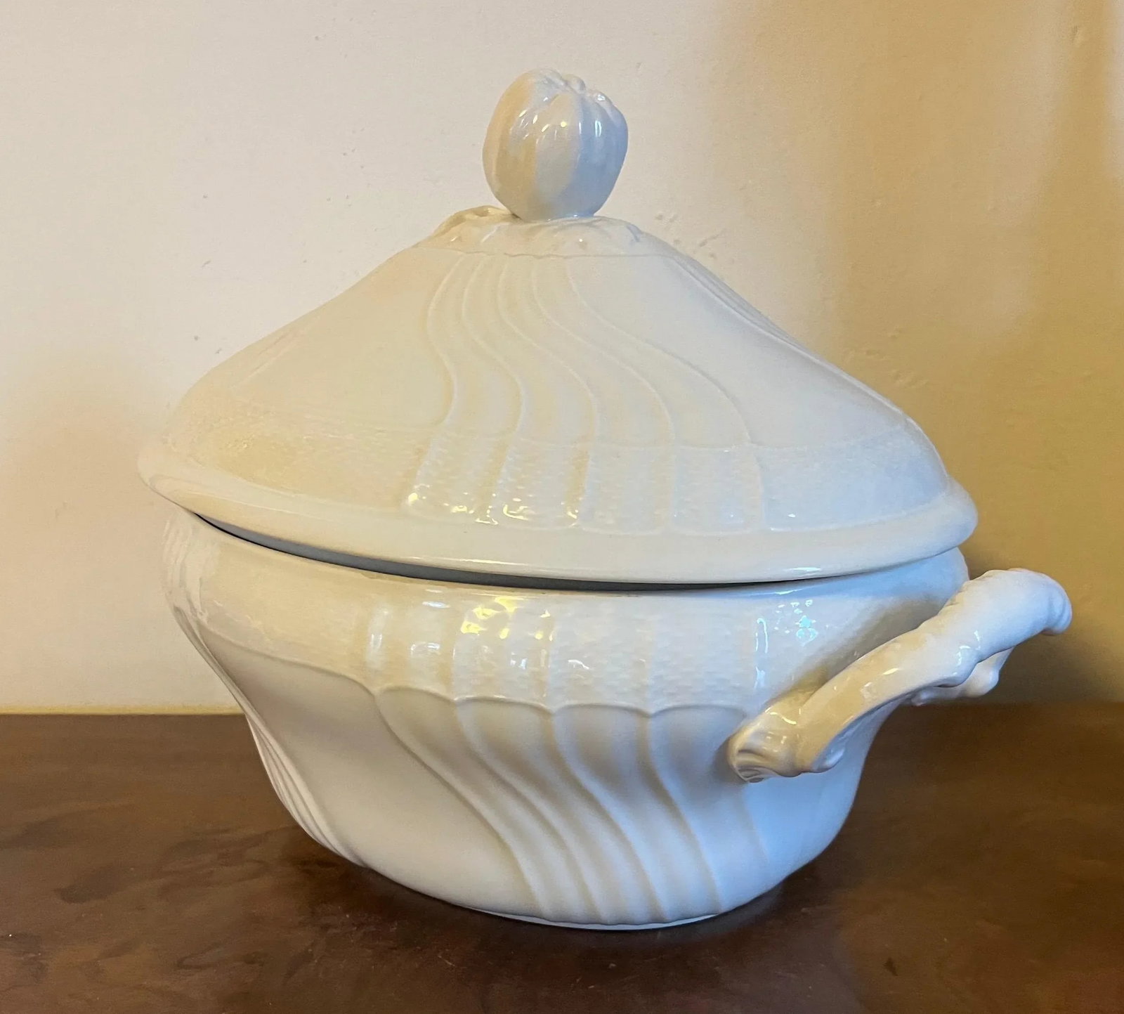 Richard Ginori Italian Blanc De Chine White Porcelain Soup Tureen - 3