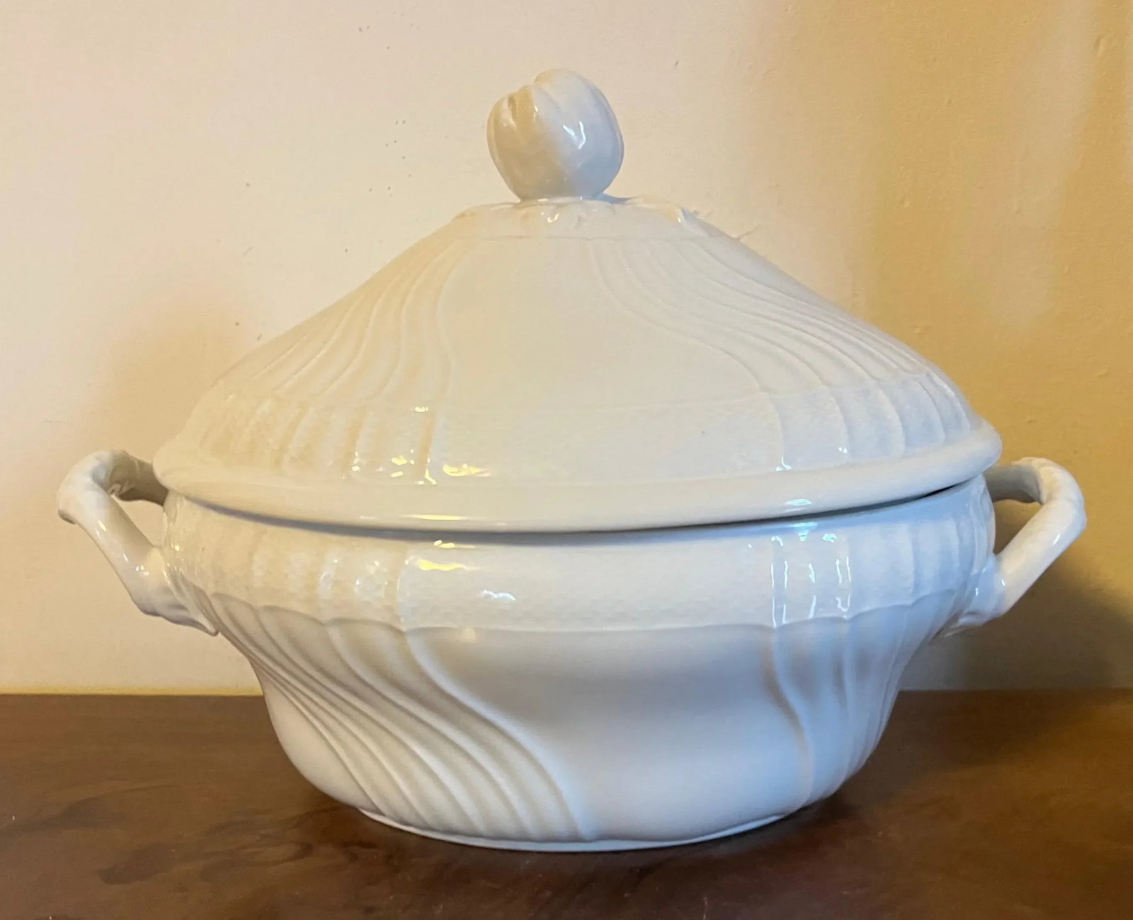 Richard Ginori Italian Blanc De Chine White Porcelain Soup Tureen - 5