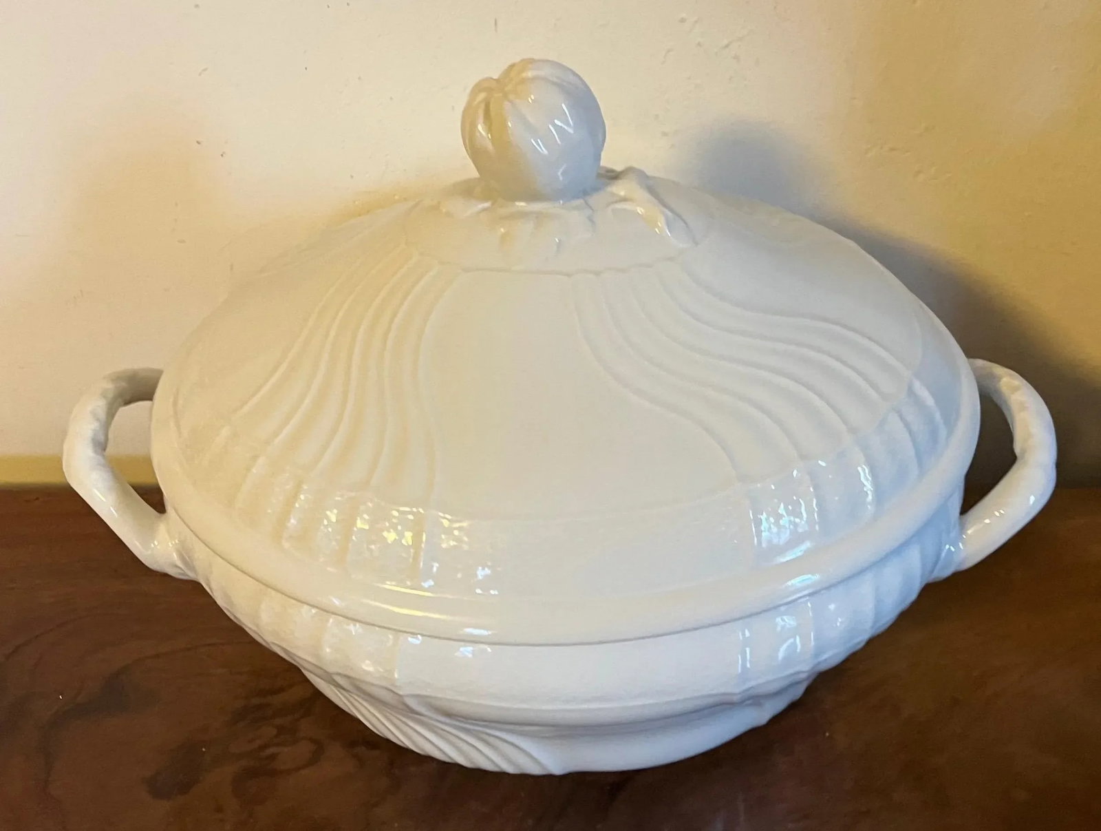 Richard Ginori Italian Blanc De Chine White Porcelain Soup Tureen - 6