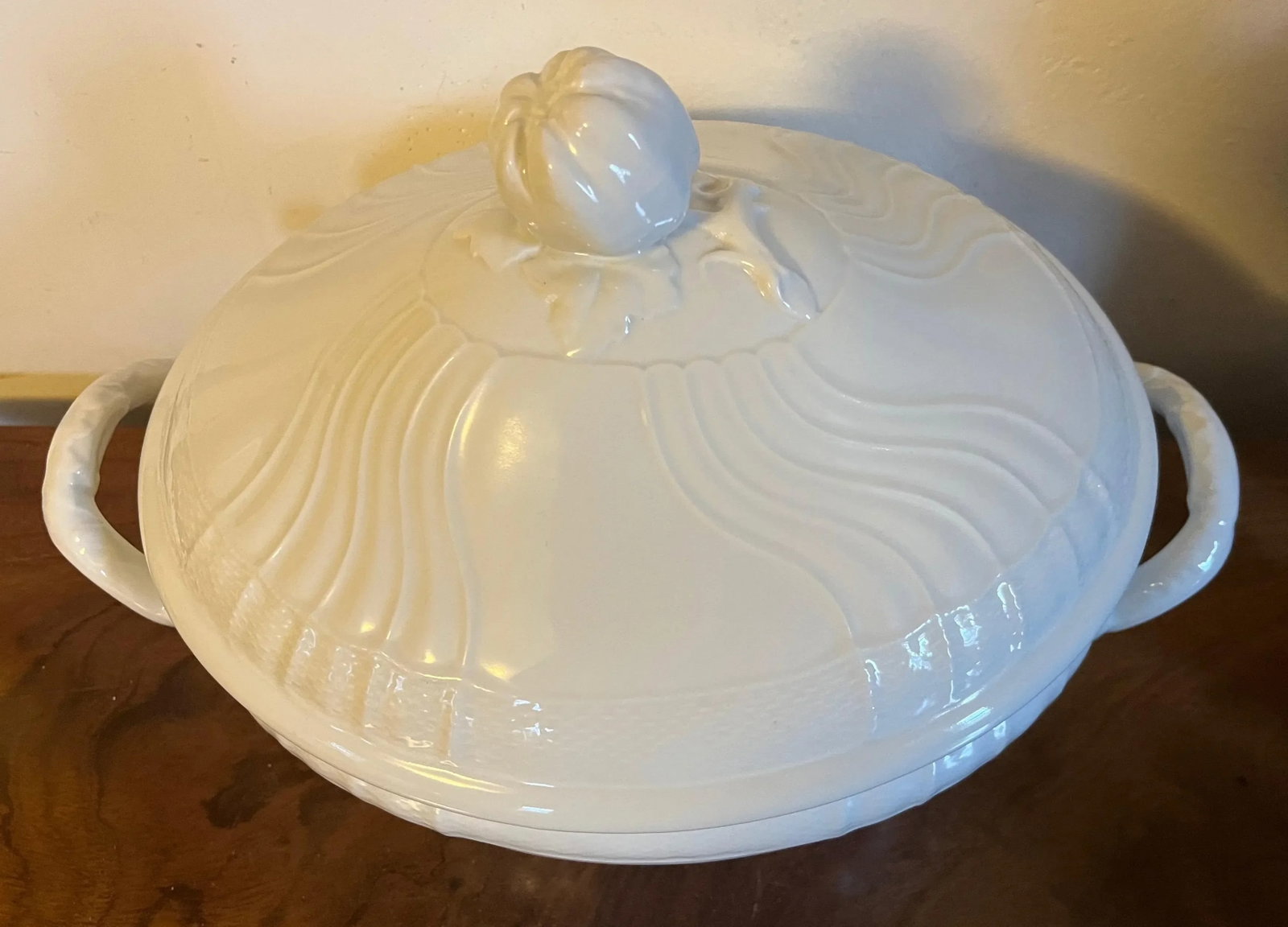 Richard Ginori Italian Blanc De Chine White Porcelain Soup Tureen - 8