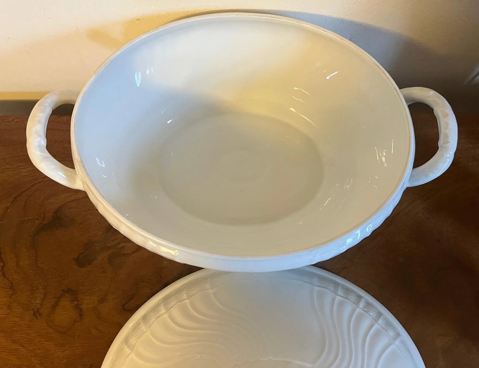 Richard Ginori Italian Blanc De Chine White Porcelain Soup Tureen - 9