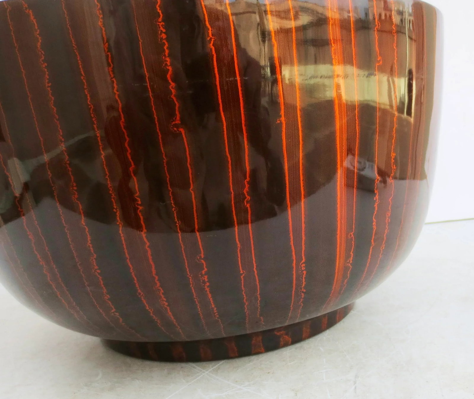 Vintage Japanese Large Noodle Bowl Echizen Lacquerware - 5