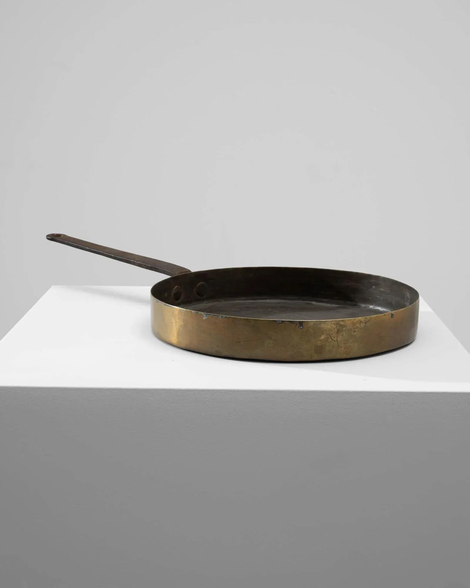 Antique French Brass Pan - 2