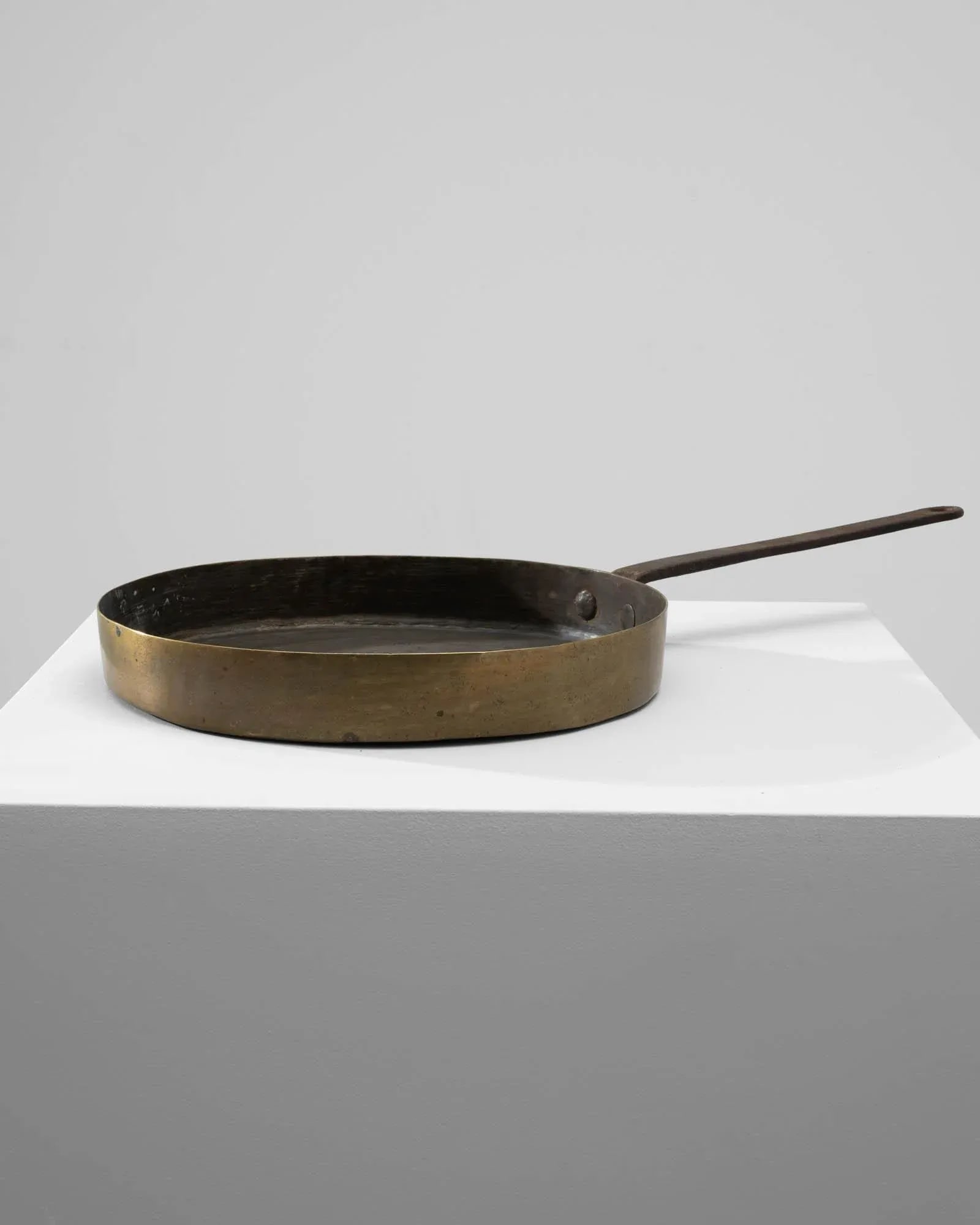Antique French Brass Pan - 4