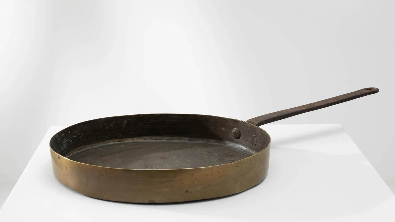 Antique French Brass Pan - 7