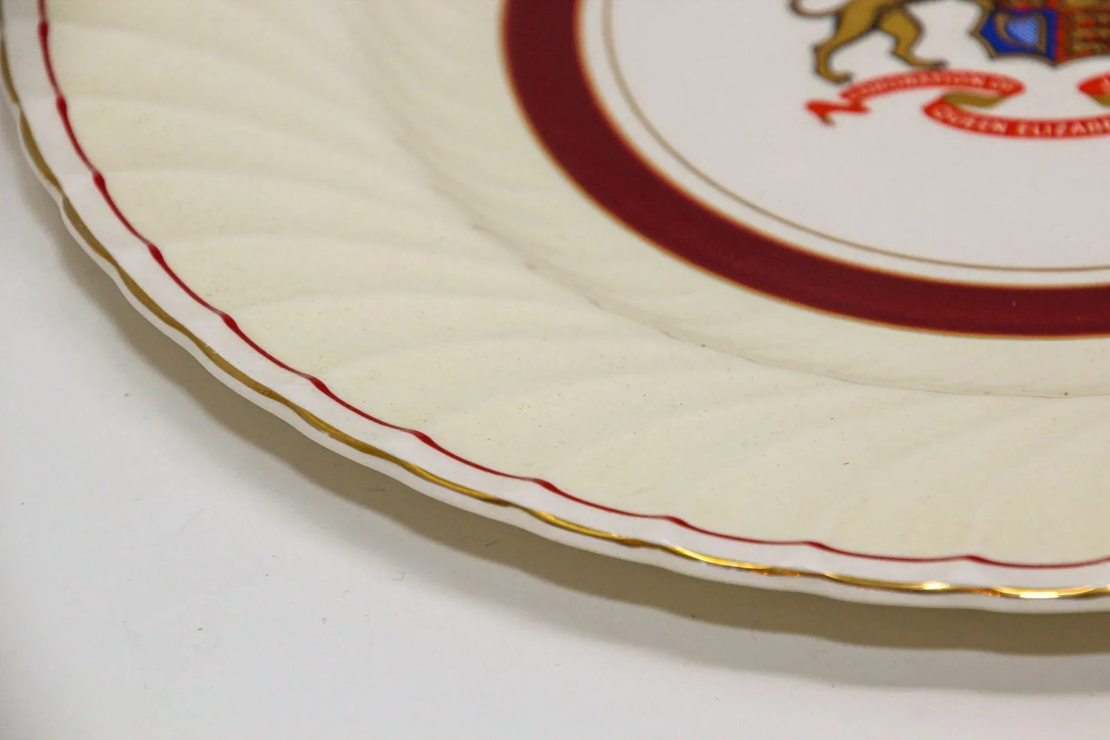 Coronation Plate Queen Elizabeth II June 2nd 1953 Burleigh Ware Burslem England - 11