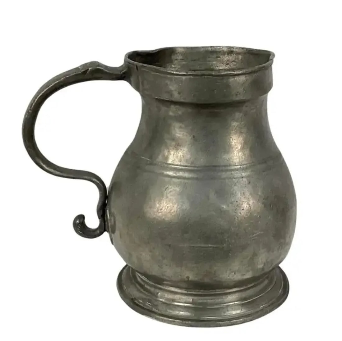 19th Century English Pewter Pitcher - 7