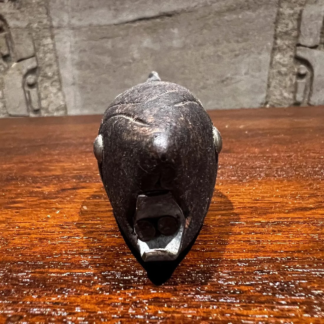 1960s Modernist Fish Handcrafted Wood Bottle Opener Mexico - 3