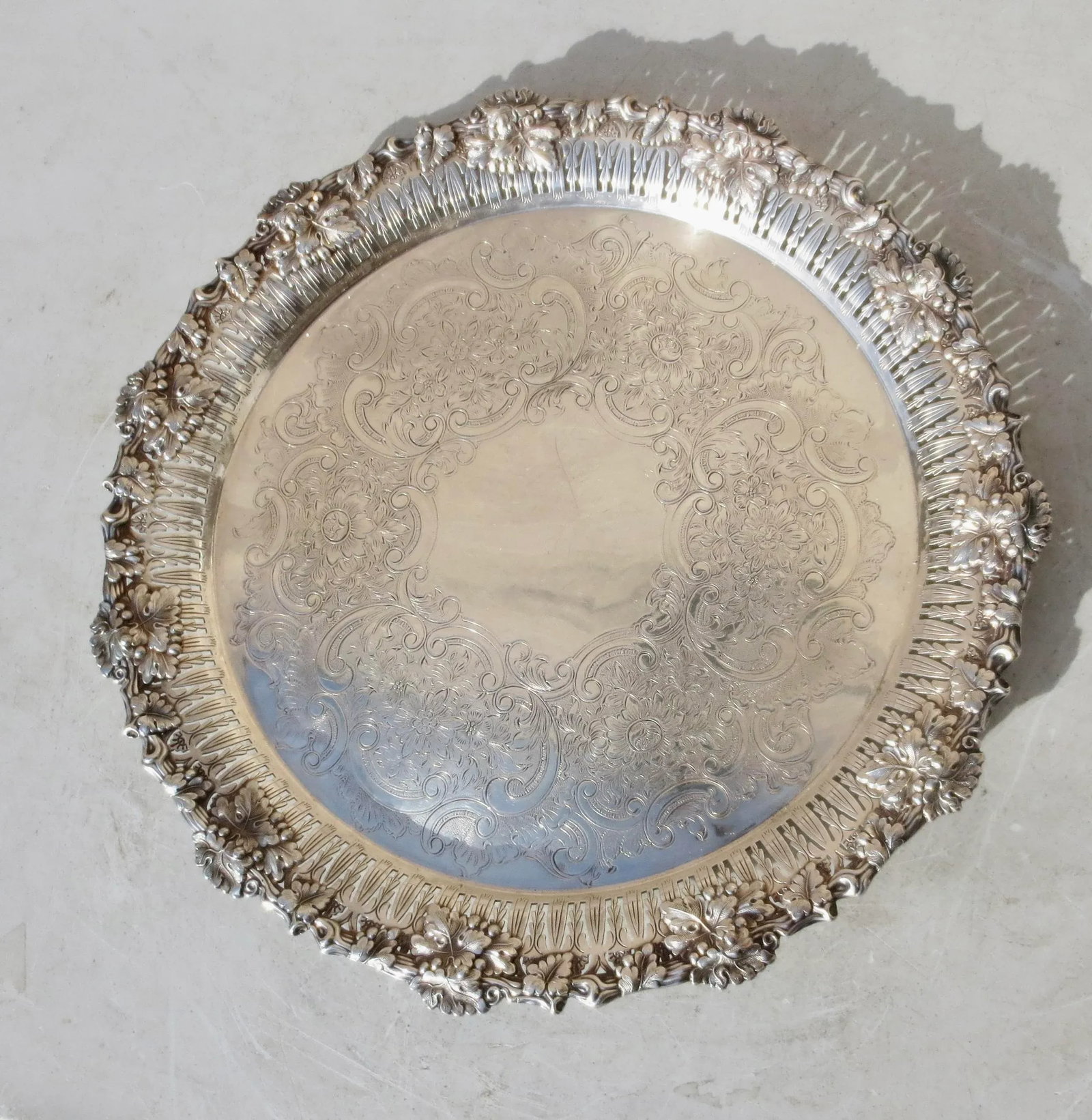 Silver Plated Serving Tray - 2