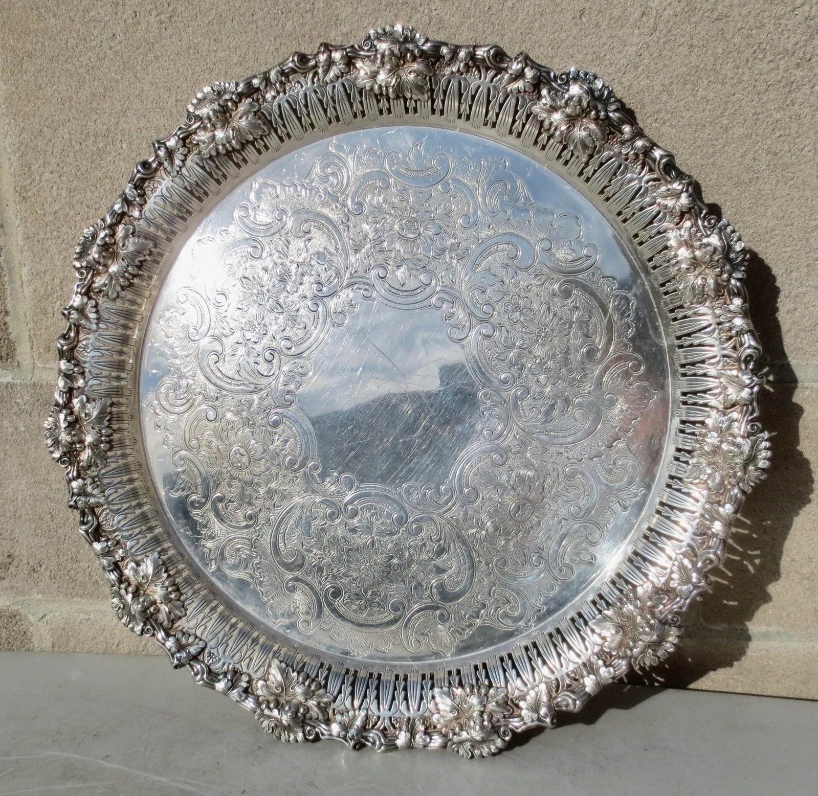 Silver Plated Serving Tray - 3