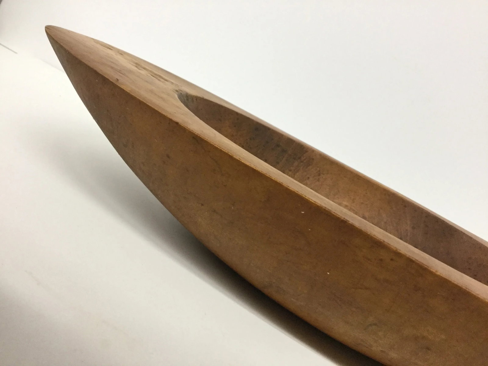 Mid-Century Oval Wood Centerpiece Bowl - 7