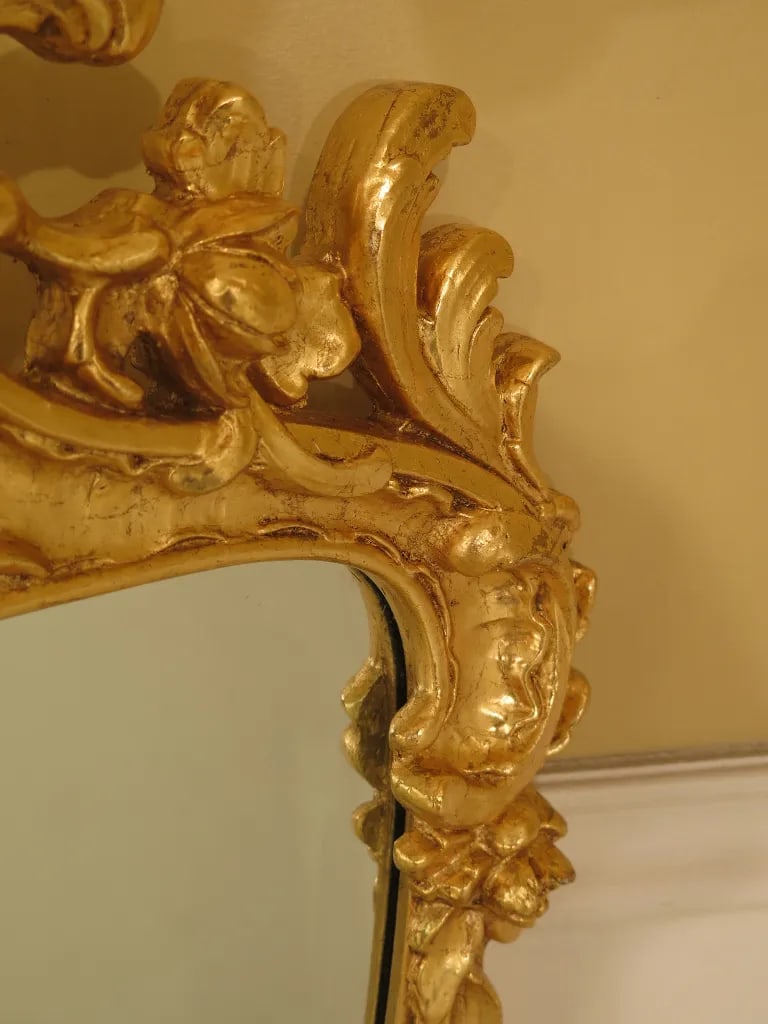Friedman Brothers Gold Gilt Beveled Mirror - 4