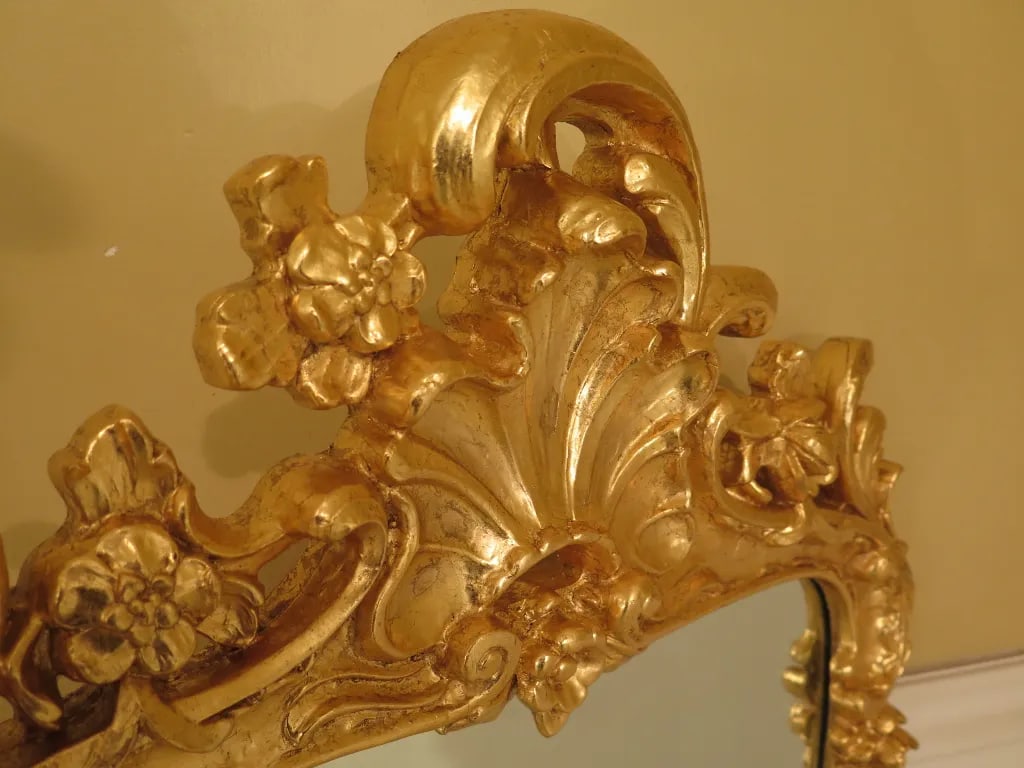 Friedman Brothers Gold Gilt Beveled Mirror - 6
