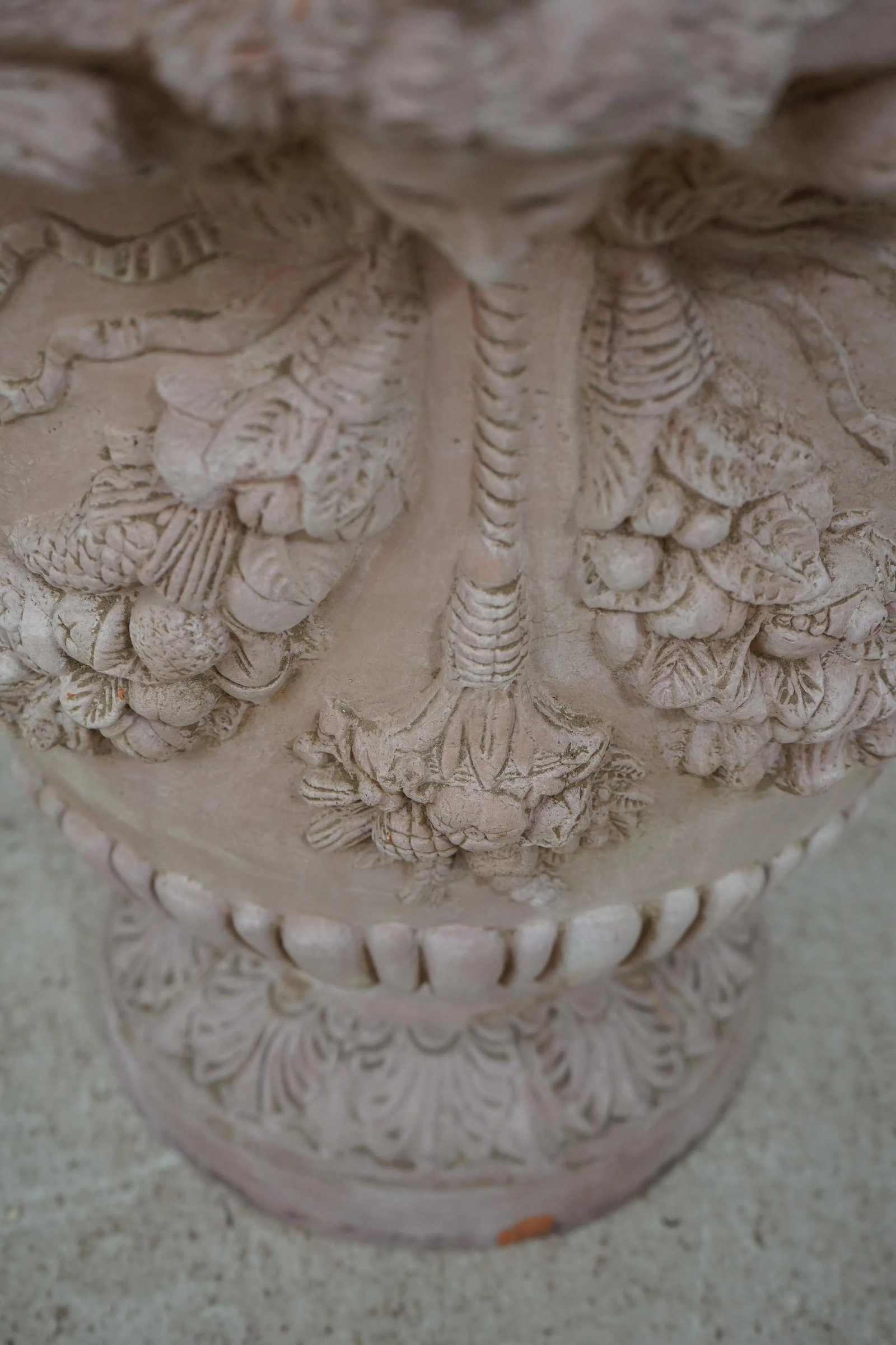Pair Large Classical Terra Cotta Planter Urns - 7