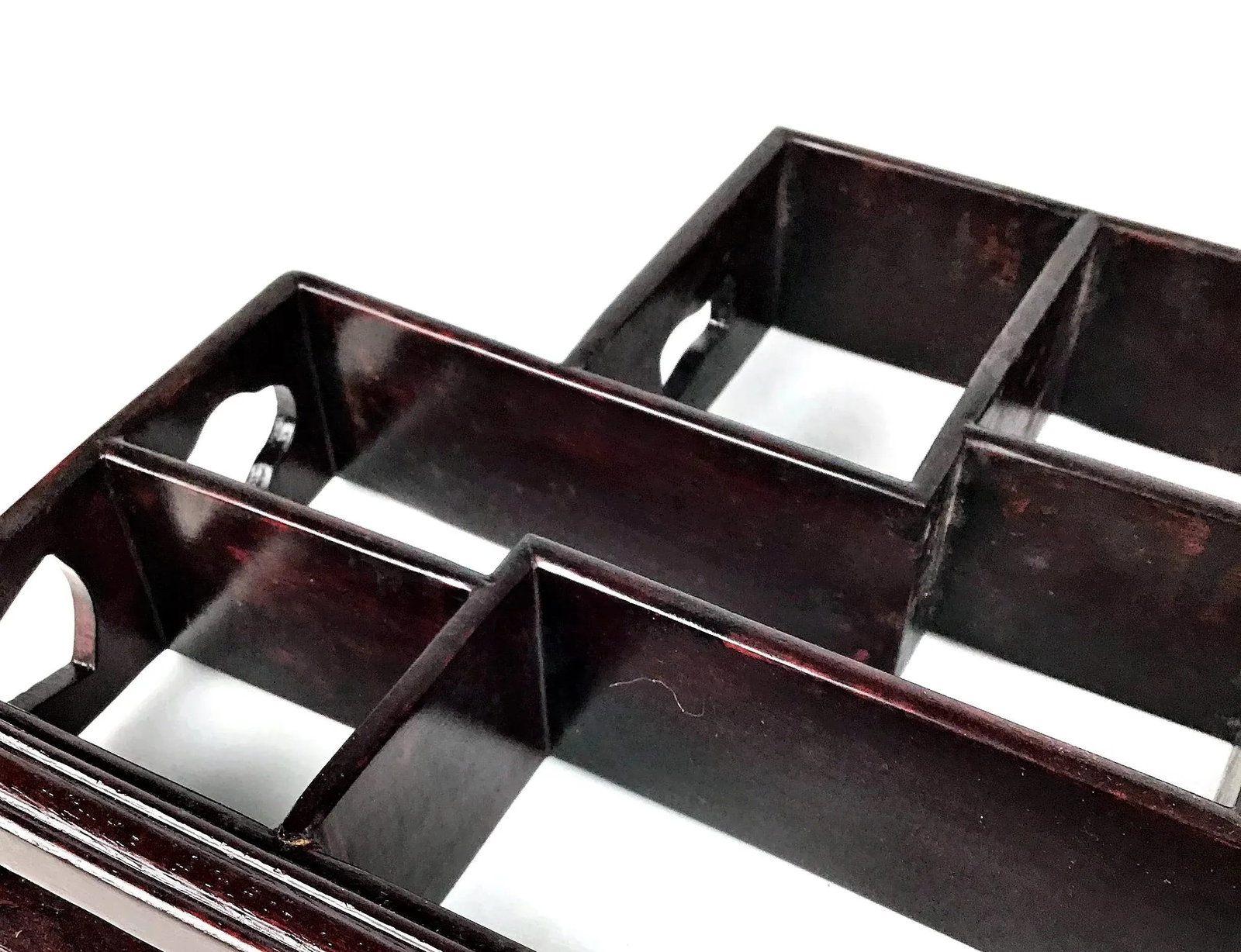 R 1910s Chinese Ming Style Nic Nac Shelf 12 X 9 X 2 - 7