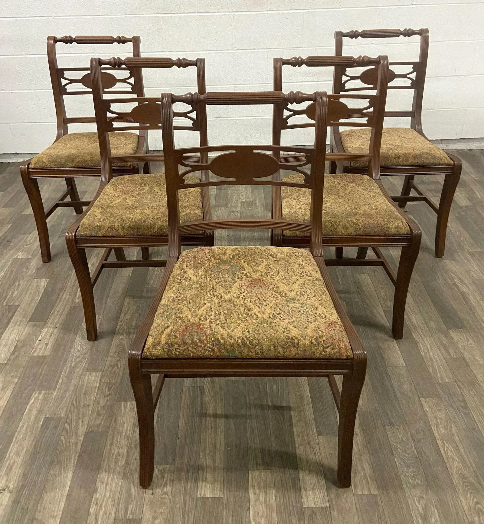 Vintage Duncan Phyfe Regency Style Dining Chairs - Set of 5 - 2