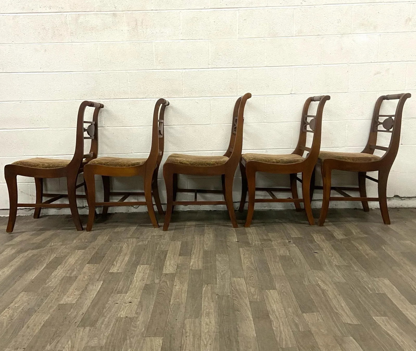 Vintage Duncan Phyfe Regency Style Dining Chairs - Set of 5 - 7