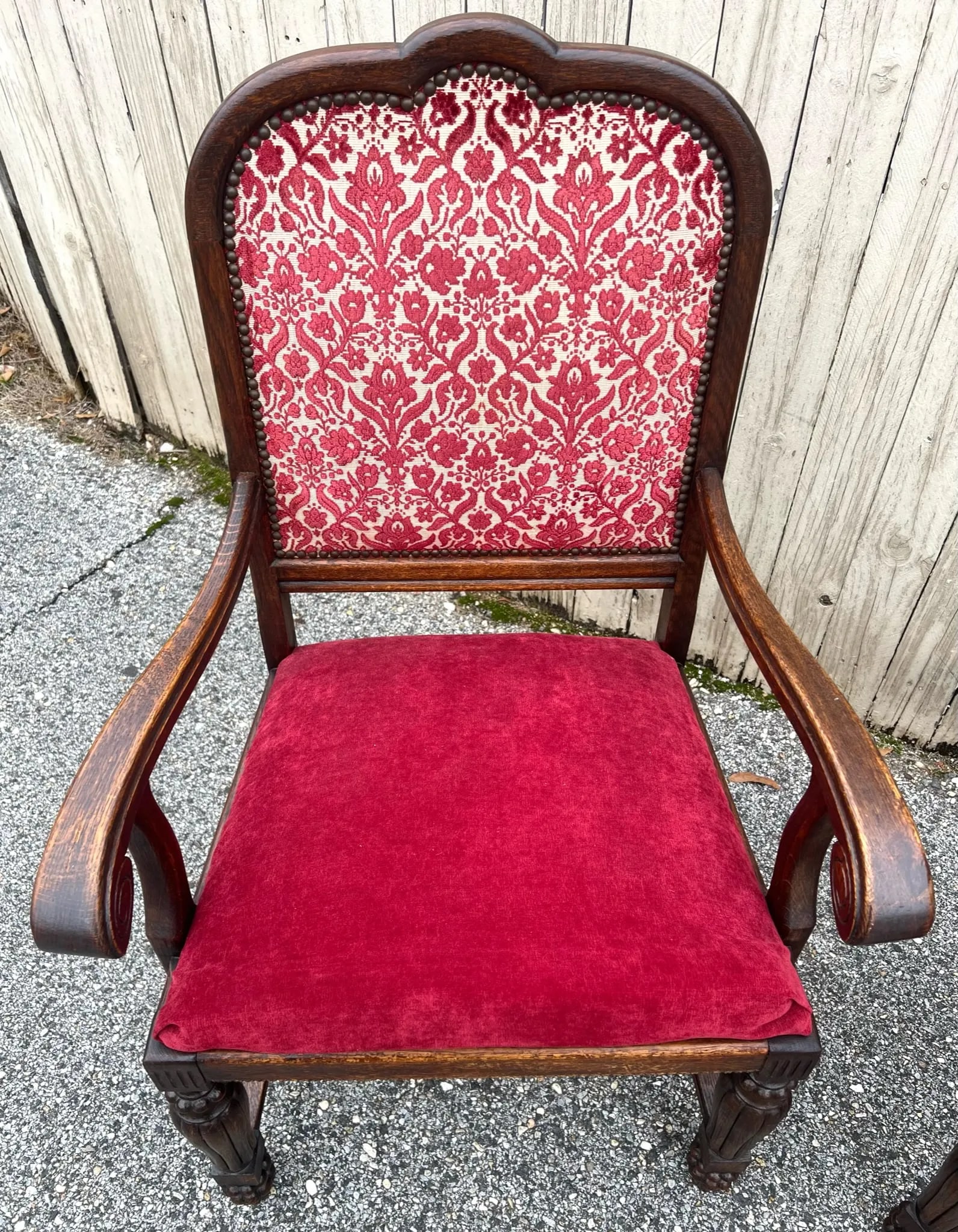 Vintage Louis XVI or French Country Style Bergere Arm Chairs - Pair - 5