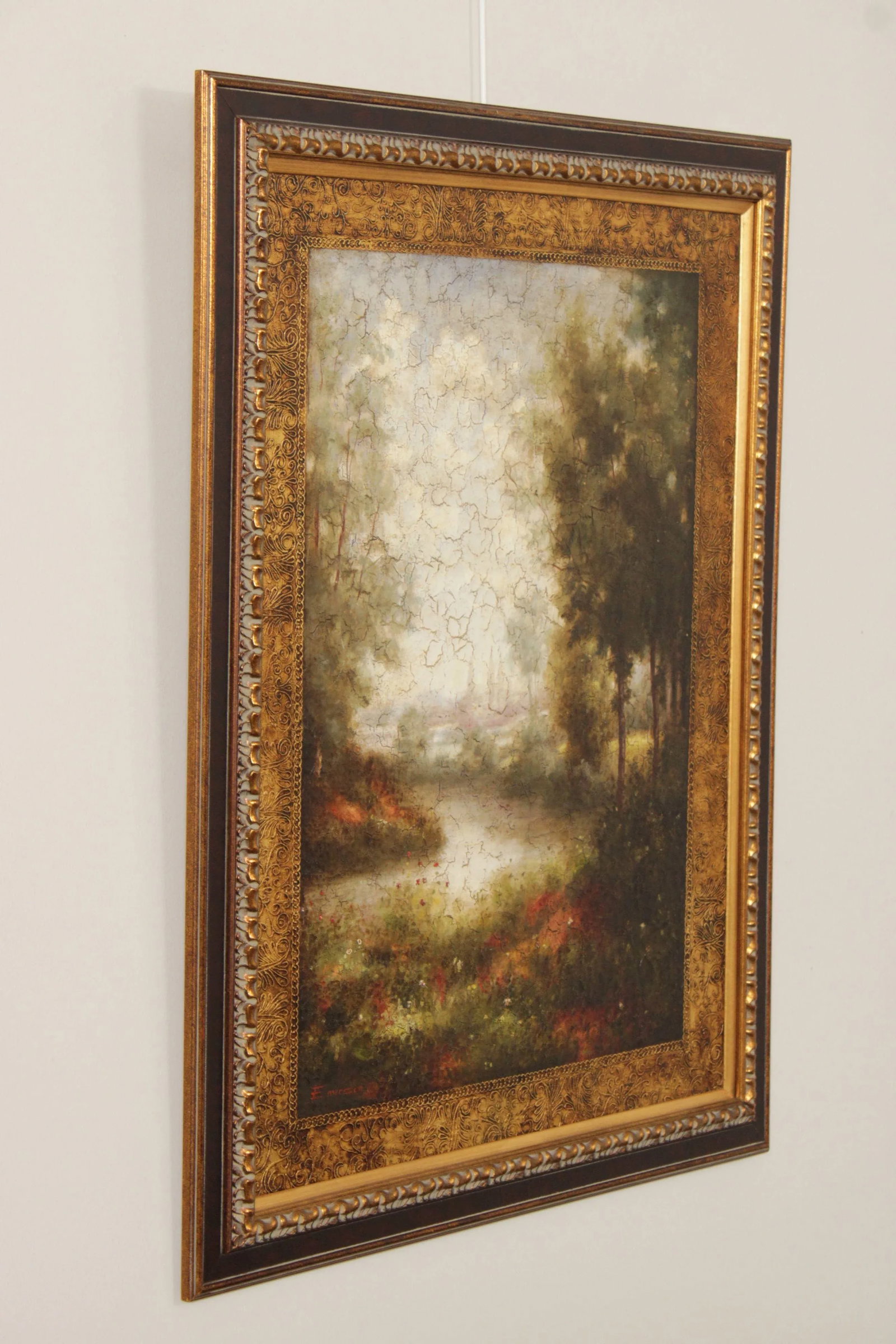 Vintage American Impressionist Style Painting of a Stream, After William Otto Emerson - 3