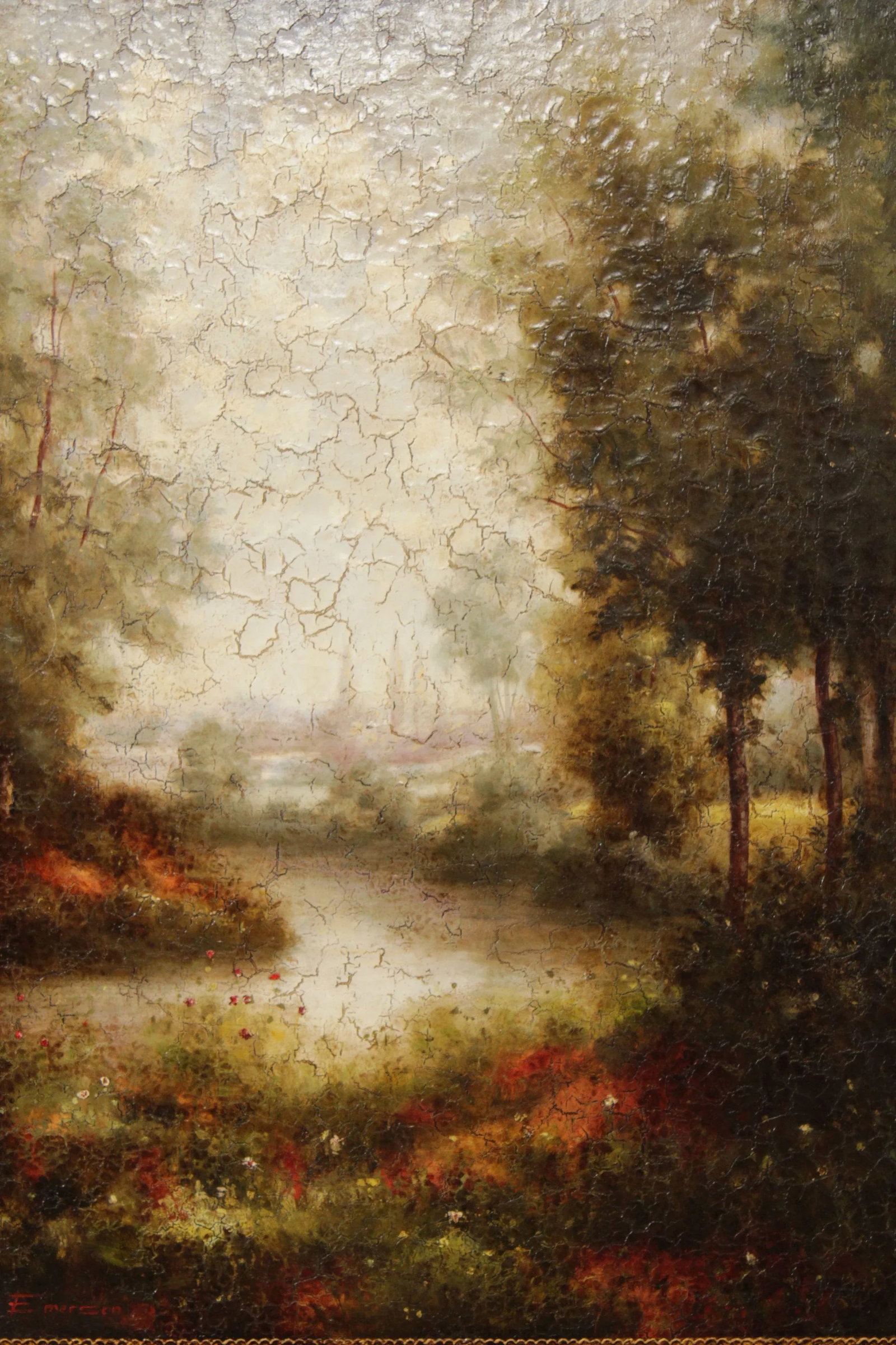 Vintage American Impressionist Style Painting of a Stream, After William Otto Emerson - 6