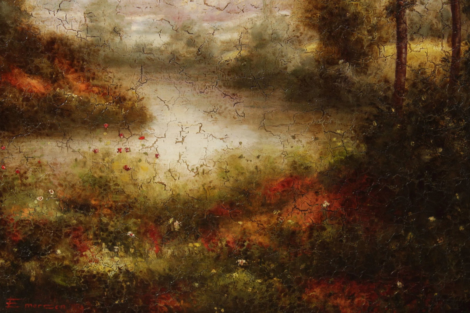 Vintage American Impressionist Style Painting of a Stream, After William Otto Emerson - 9