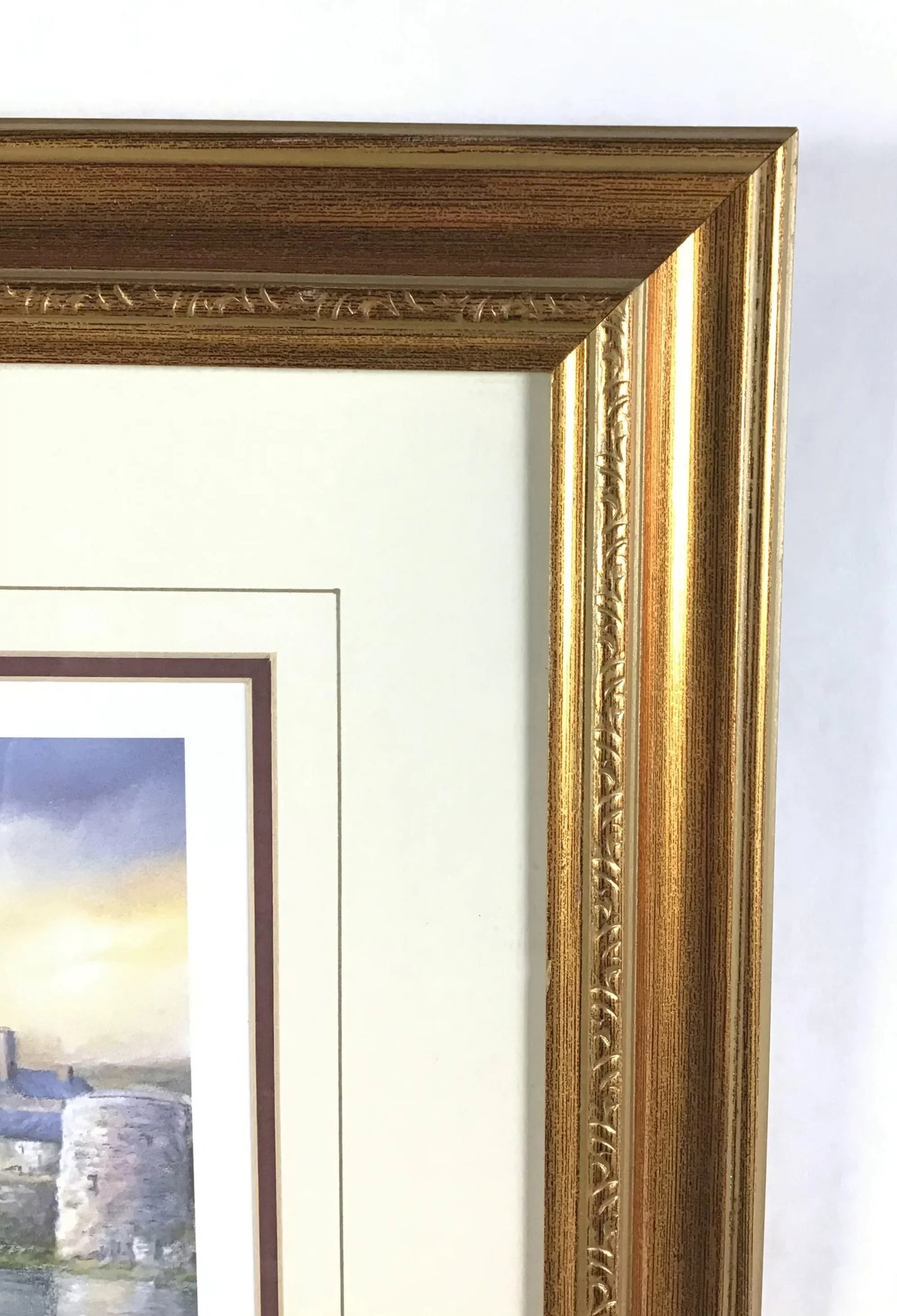 Gold Framed Print of King John's Castle by Philip Gray - 7