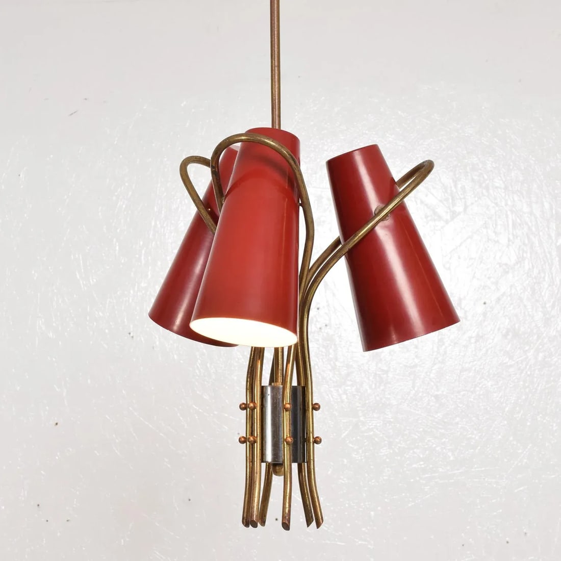 Mid-Century Modern French Chandelier in the Style of Pierre Guariche - 4