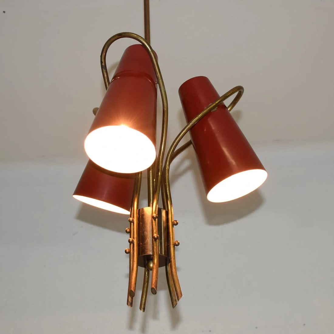 Mid-Century Modern French Chandelier in the Style of Pierre Guariche - 6