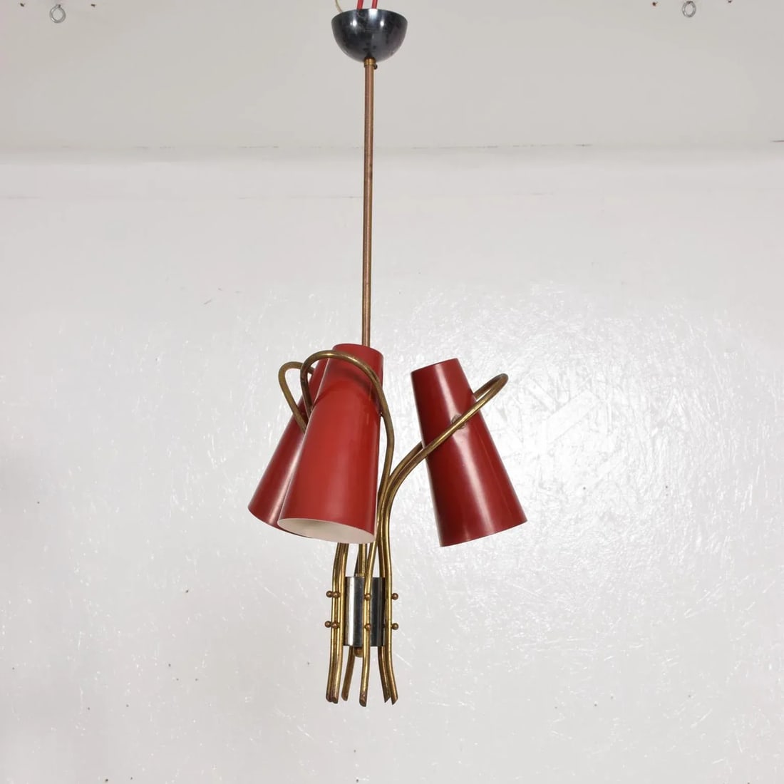 Mid-Century Modern French Chandelier in the Style of Pierre Guariche - 8